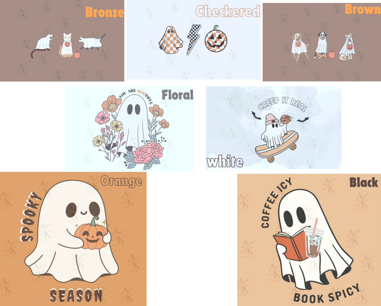 Spread some spooky cheer with our adorable 'We're ghosting you' stickers! 👻