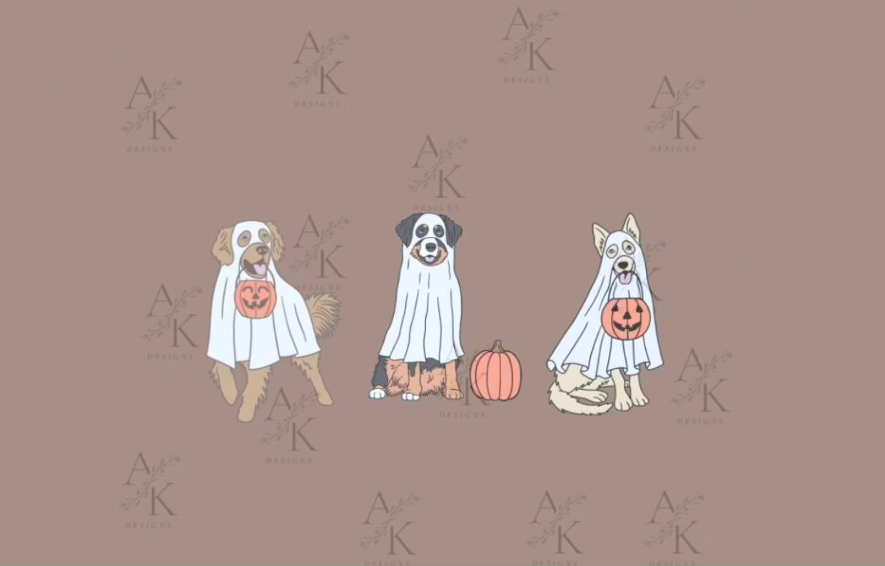 Spread some spooky cheer with our adorable 'We're ghosting you' stickers! 👻